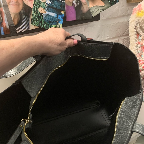 25% off of listed price. NWT Tahari Purse. Grey w/gold zipper & Snaps. Reposhed - Picture 9 of 11